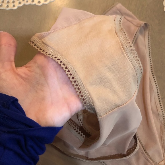 NEW Set of 2 Arizona Body Tan Mesh Back Briefs Underwear Panties - Picture 3 of 4